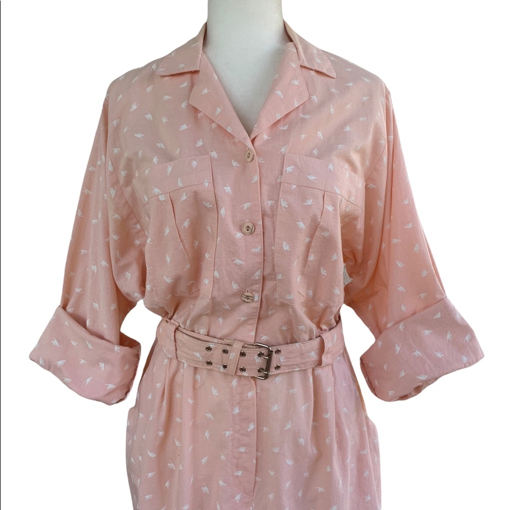 Vintage Virgo II Peach Belted Dress - Picture 10 of 10